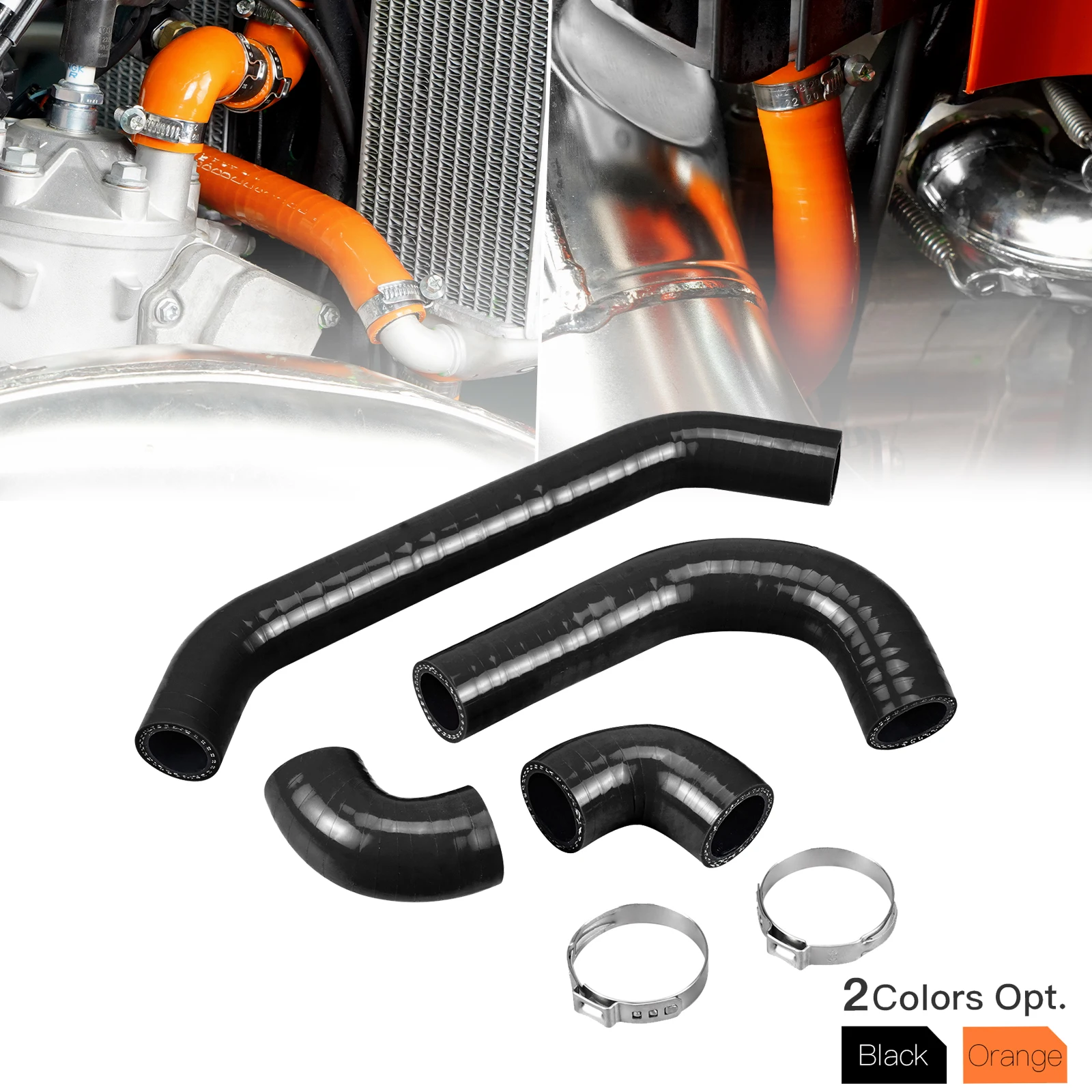 

For GasGas 2024 EC300 EC250 EC MC EX 250 300 Motorcycle Silicone Radiator Coolant Hose Clamps Kit For KTM EXC XCW 300 250 2024