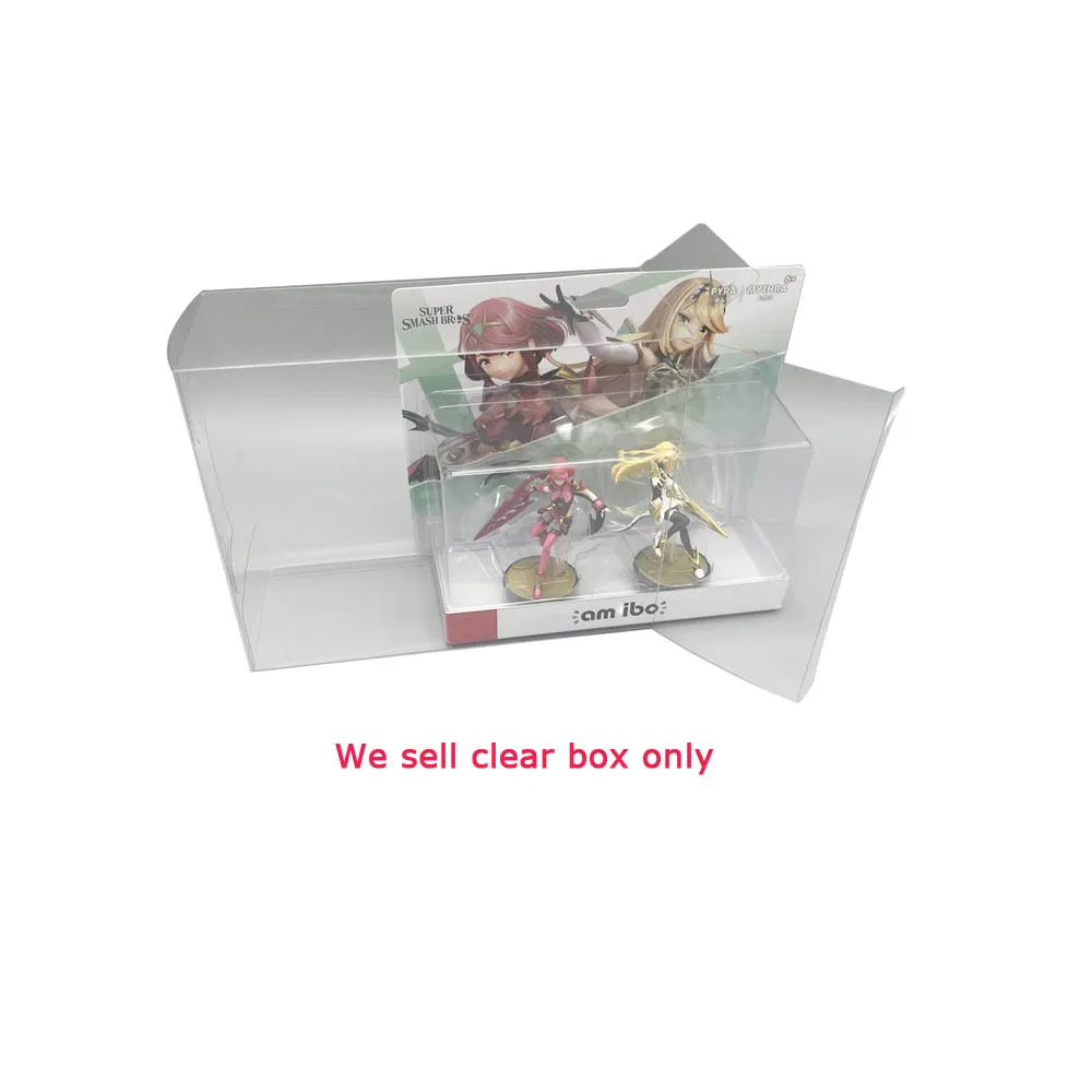 Caja de cubierta transparente de PET para caja de exhibición de colección de almacenamiento de juegos Amiibo Xenoblade 2 Pyra