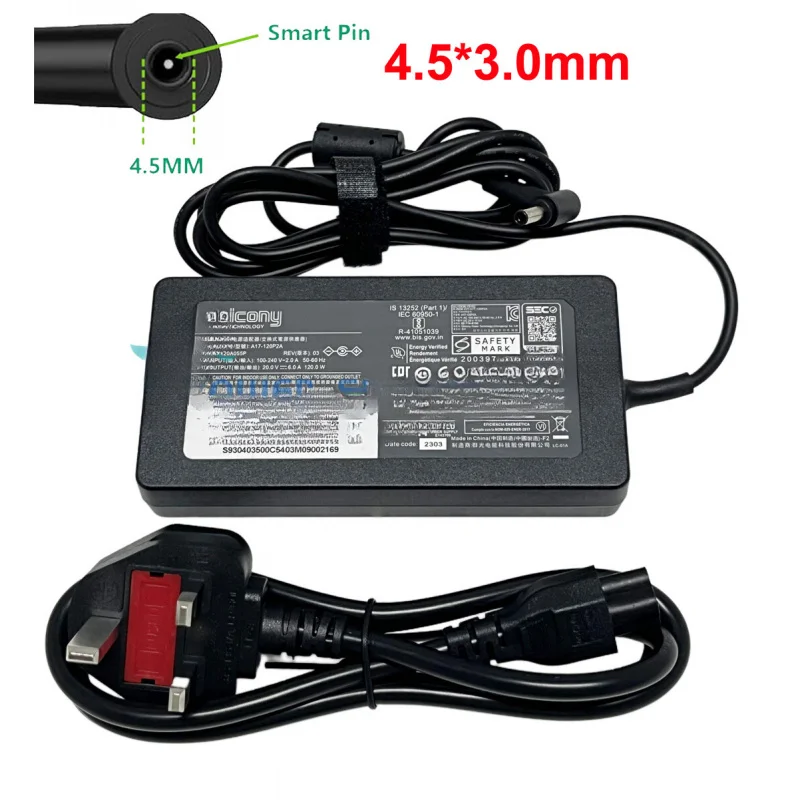 

Оригинальное зарядное устройство Chicony 120W для MSI Cyborg 15 A12VF-021SG A12VE-024