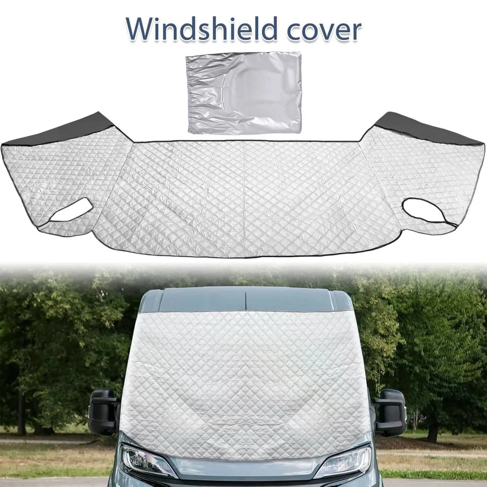 

Чехол для ветрового стекла кемпера, черные жалюзи для Fiat Ducato Peugeot Boxer Citroen, реле, аксессуары для дома на колесах