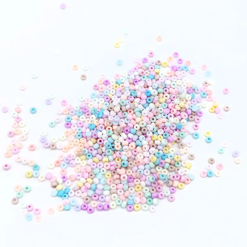 2mm 3mm 4mm Matte Macaroon Color Glass Seed Beads 8/0 Uniform Round Spacer Beads For DIY Handmade Jewelry Making Accessories