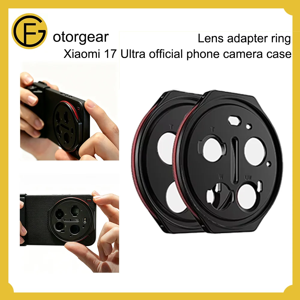 Fotorgear Lens Adapter Ring for Xiaomi 17 Ultra Official Mobile Phone Camera Case to Install the Mobile Phone Lens ND CPL Filter