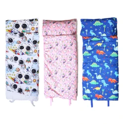 Toddler Baby Sleeping Bag with Pillow and Cotton Qulit Soft for Kids Preschool Travel Nap Mat Boys Girls Bedding Baby Sleep Sack