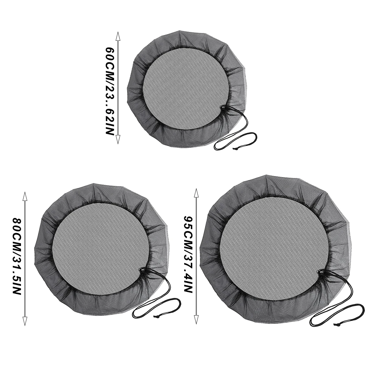 Cubierta de malla para barril de agua al aire libre, pantalla de hojas para jardín, Patio, protección contra insectos, limpieza del hogar