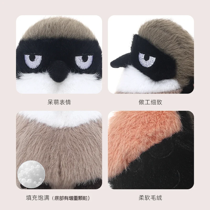 Mini 11 cm Kingfisher, Parrow a coda di forchetta Sunbird Myna giocattoli di peluche farcito soffice uccello carino bambola morbida compleanno regali di Natale per i bambini