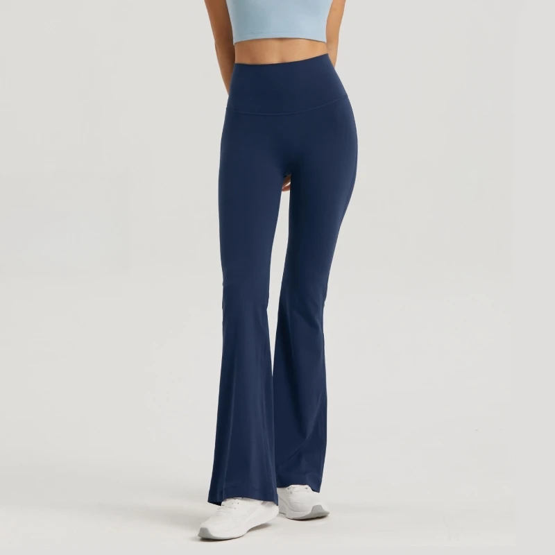 

Yoga Flared Pants Women Naked Feel Fashion Casual Butt-Lifting High Waist Sports Leggings Fitness Workout Wide-Leg Pants