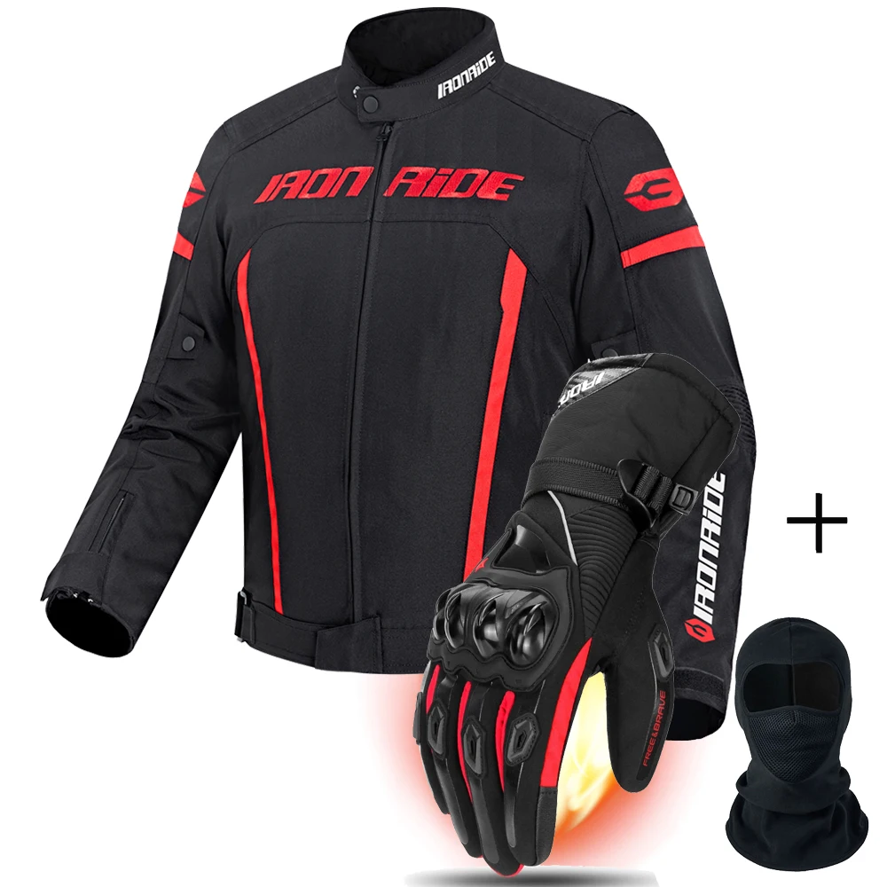 

Men's Motorcycle Jacket Four Seasons Windproof Motocross Pants Motorbike Riding Clothing With Protective Gear Wear-Resistant