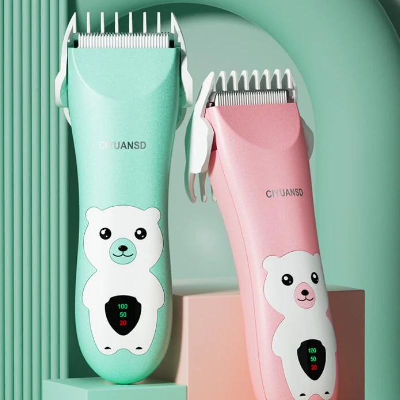 

Hair Trimmer Baby Hair Clipper Silent Waterproof Rechargeable Baby Shaver