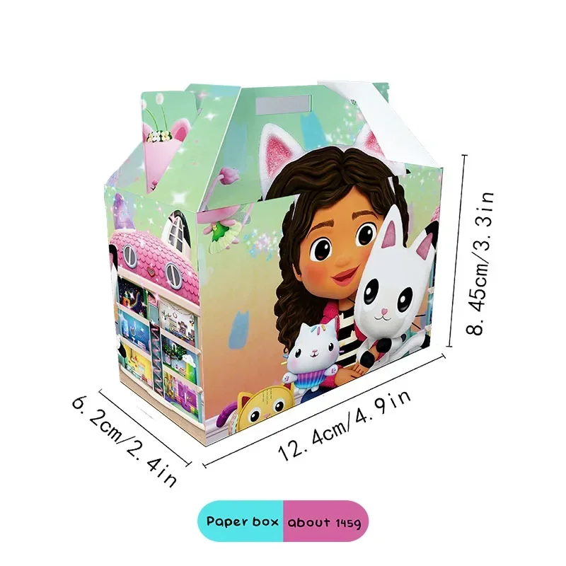 Gabby Dollhouse Candy Boxes Popcorn Boxes Party Accessory Snacks Boxes Boy Girl Birthday Party Supplies Gifts Box Baby Shower