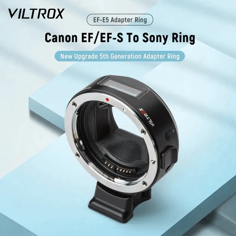 

Viltrox EF-E5 Autofocus Smart Lens Adapter OLED Display Full Frame Suitable for Canon EOS EF EF-S Lens to Sony E-Mount Camera