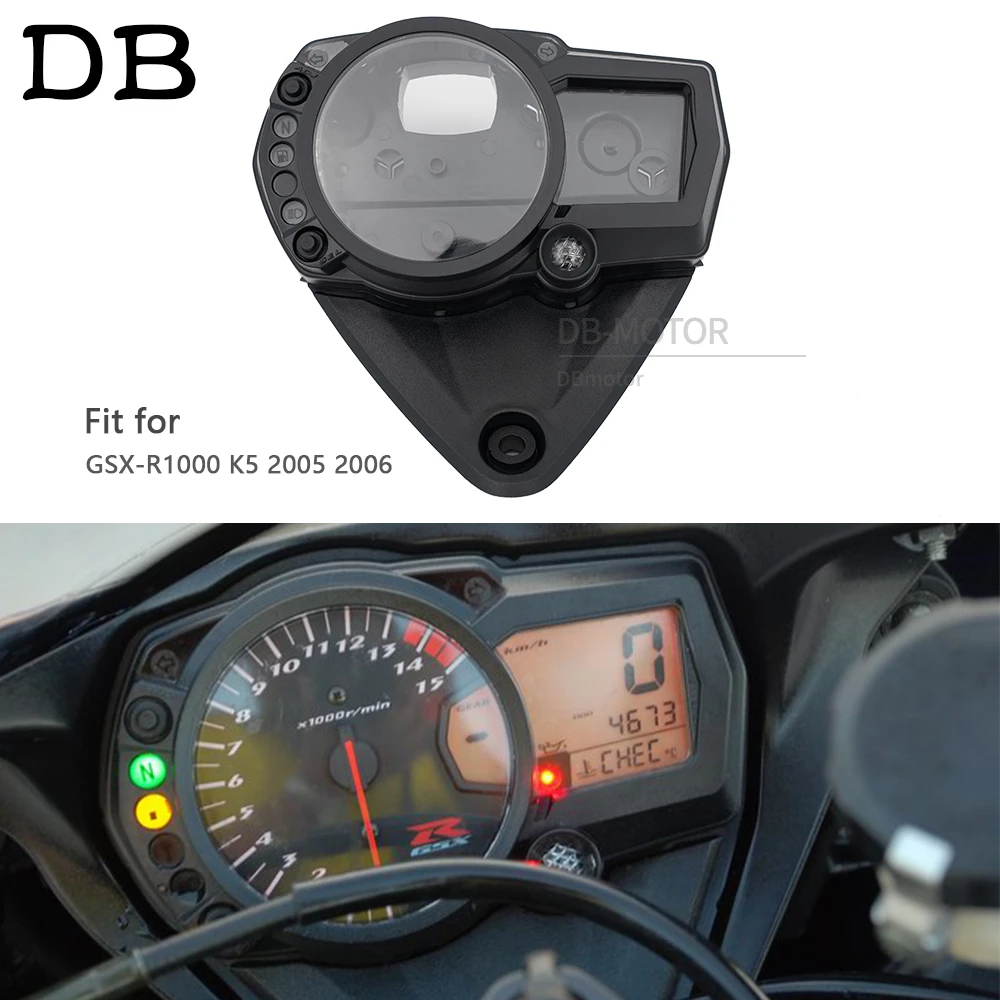 

Motorcycle Speedometer Tachometer Gauges Cluster Housing Shell Cover Fit For Suzuki GSX-R1000 K5 GSXR 1000 2005 2006