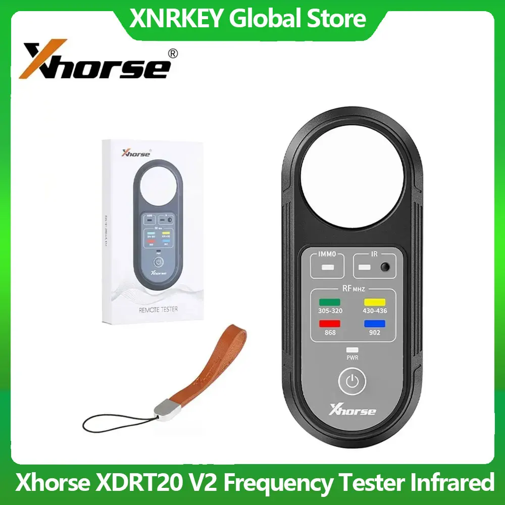 

Xhorse XDRT20 V2 Frequency Tester Infrared Signal Detection For 315Mhz 433Mhz 868Mhz 902Mhz