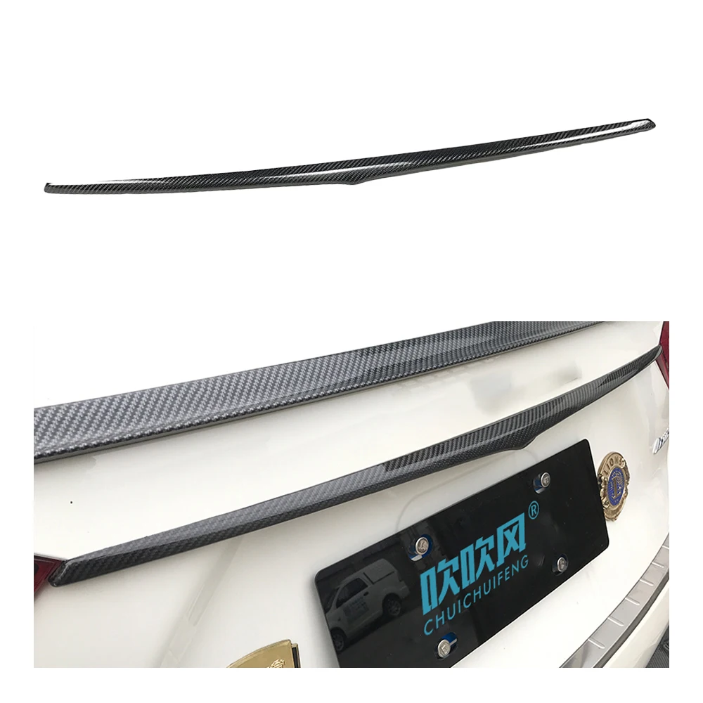 

For Maserati Levante Rear Boot Cargo Lid Cover Carbon Fiber M Design Tailgate Door Trim Molding Garnish Sticker Auto Accessory