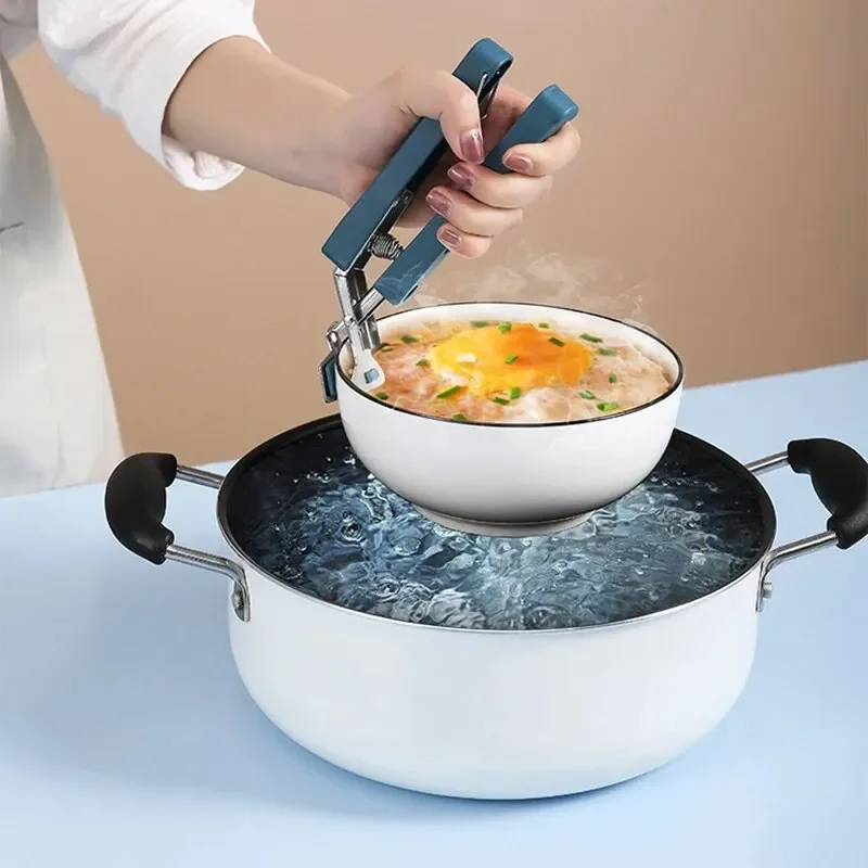 Bowl Clamp Anti Scald Clamp Kitchen Tool Clamp Steaming Vegetable Clamp Anti Slip And Anti Scald Hand Clamp Plate Rice spoon