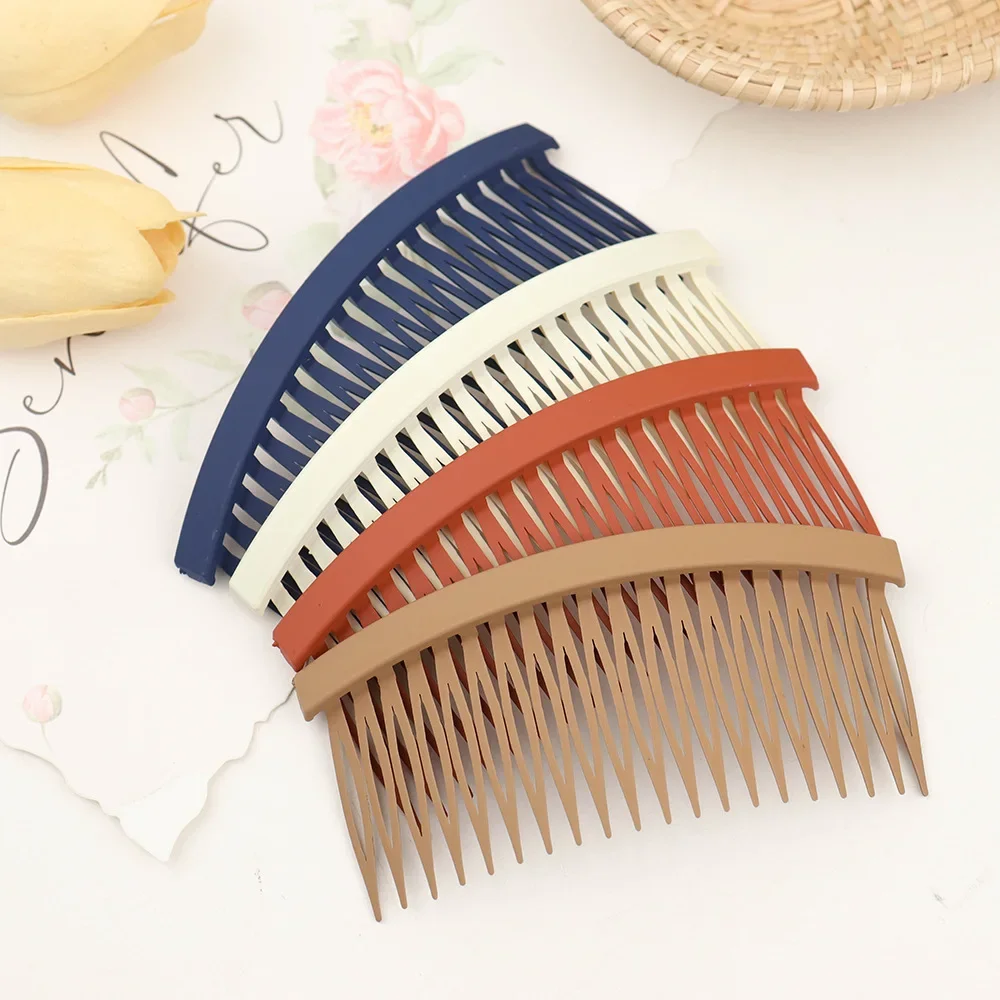 Frosted Large Hair Comb Hair Clips for Women Simple Fashion Solid Color Back of The Head Hairpin Headwear Girls Hair Accessories