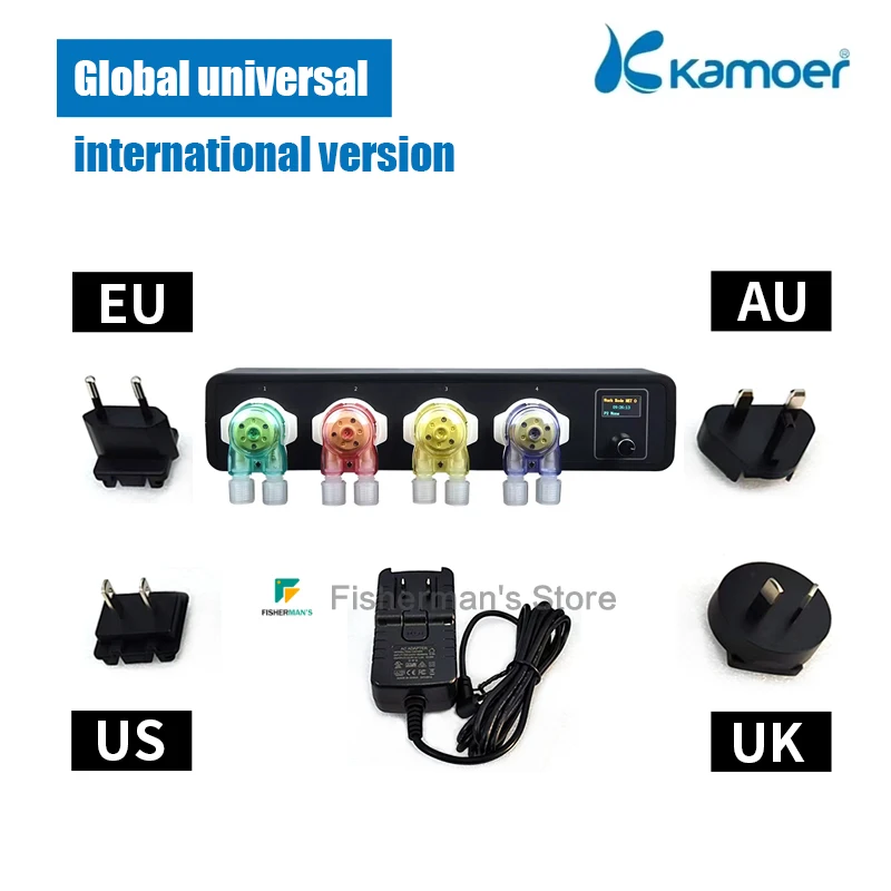 Kamoer X4 PRO Peristaltic Dosing Pump ,Wifi Remote High Precision 4-Channel Dosing Pump for Aquarium Marine Life Breeding