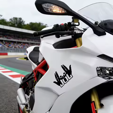 New Funny JUL Finger Motorcycle Stickers Waterproof Motorbike Fuel Tank Front Fairing Scooter Vinyl Decals DIY Decoration