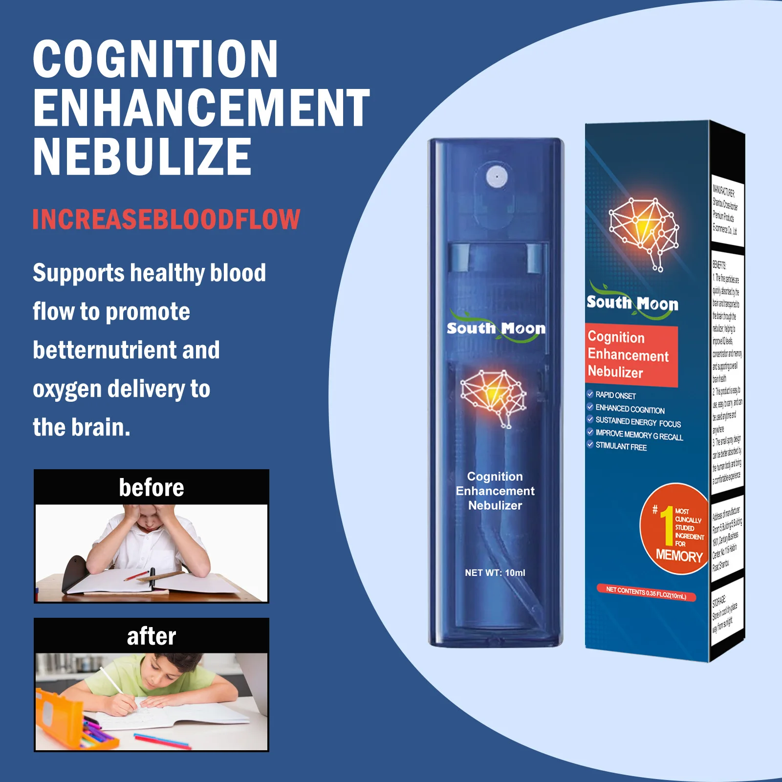 Body Care Nebulizer Cognitive Focus Improvement Enhancement Treatment Mist