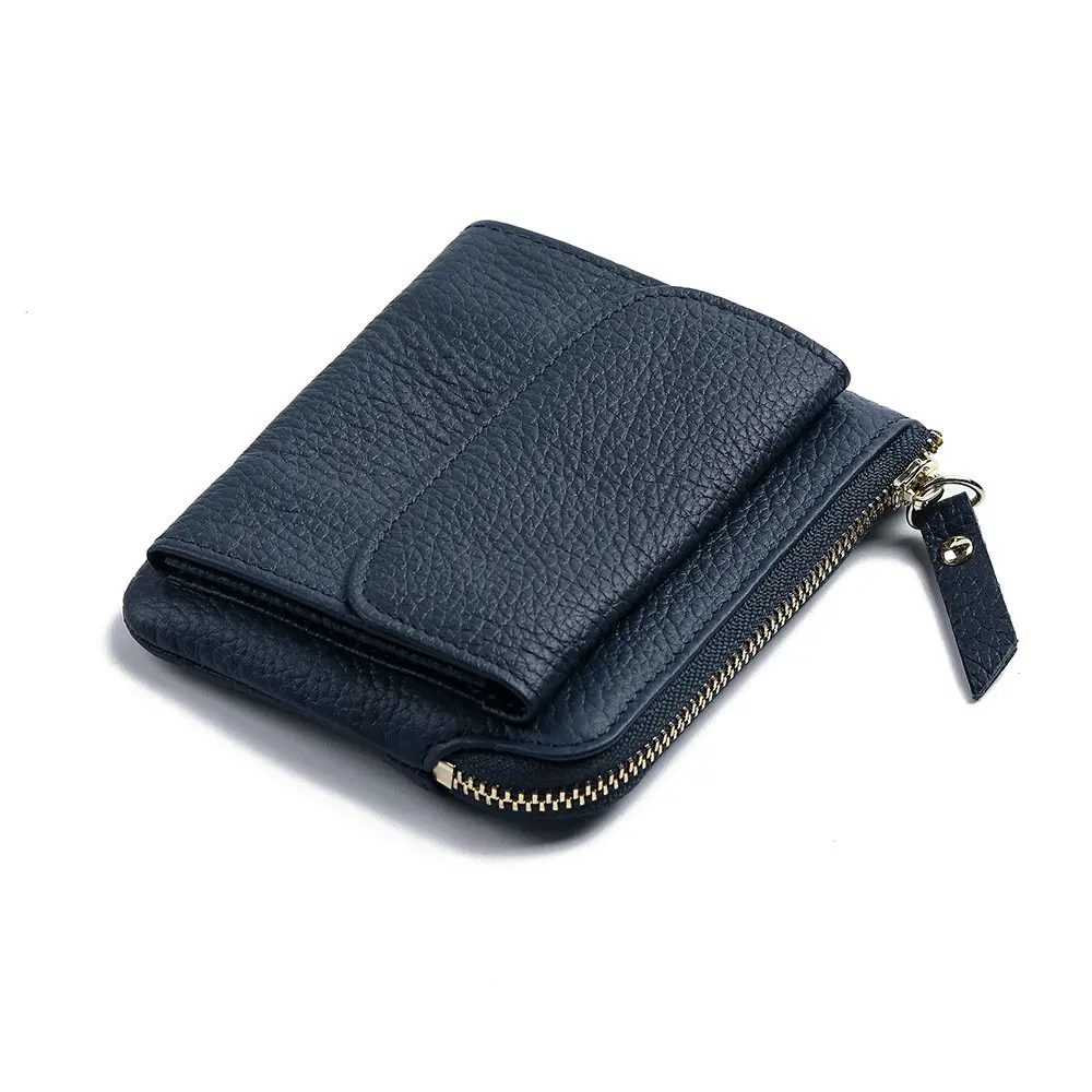 2023 New Cowhide Women's Purse Coin Purse Mini Zipper Coin Bag Wallet