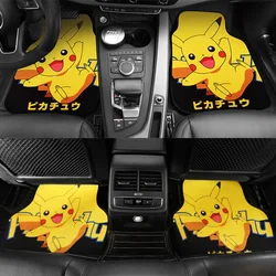 Pokemon Pikachu Car Short Plush Anime Foot Pads Wear-resistant Environmental Protection Universal Fashion Car Products