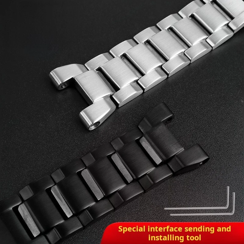 High quality metal Stainless steel watch chain strap For Casio GShock GST-B100 410 W100 S110 120 W300 210 GST-400G men Watchband