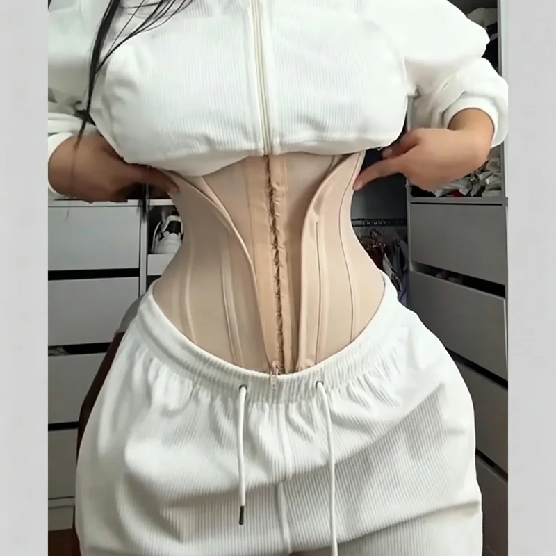 Gaine amincissante ventre plat avec fermeture éclair frontale, style colombien, taille XS, pour un maintien et un effet sculptant optimal