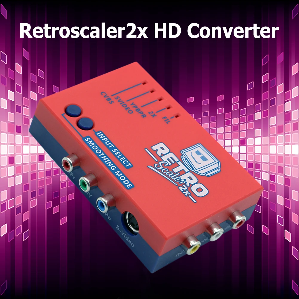 2x HD Converter A/V to Hdmi Converter HD Transverter Zero Lag อุปกรณ์ใช้งานร่วมกับ Vic20 Atari2600 Msx NES N64 NGC