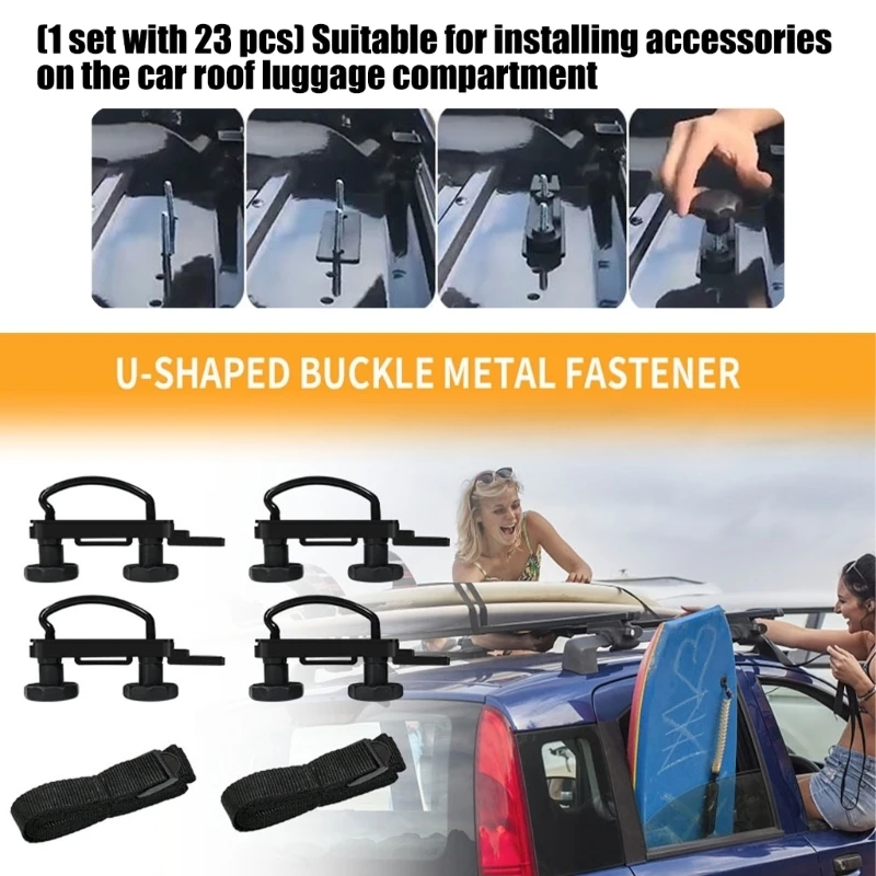 37JE Reliable Car Top Carriers Installation Accessories Featuring Locking and Gaskets Fit on Most Vehicles