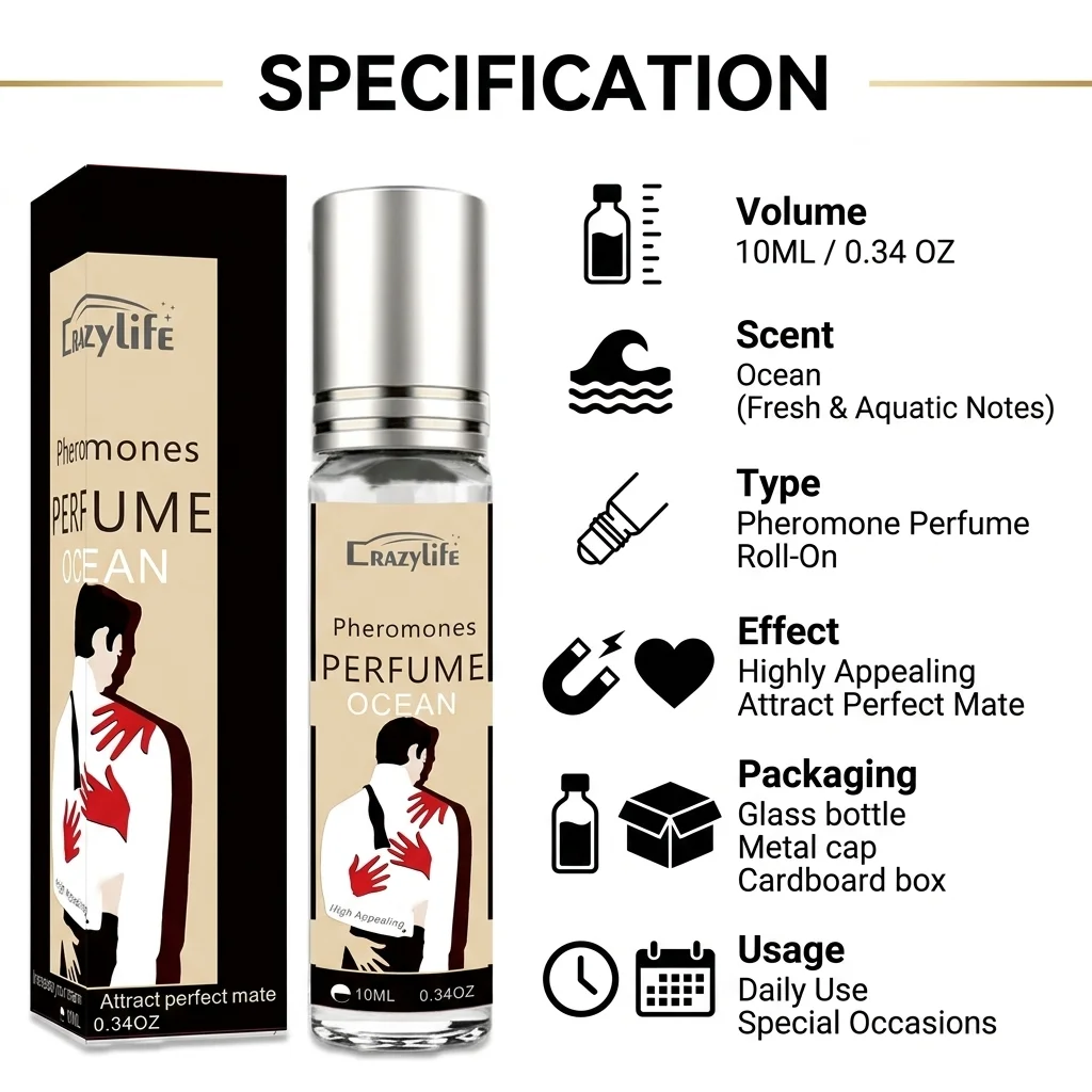 Pheromone For Man Attract Women Androstenone Pheromone Sexually Stimulating Fragrance Oil Flirting Sexy Perfume Product - view 4