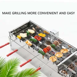Handels übliche Edelstahl-Grills pieße voll automatischer Grill Maschinen breite drehen einstellbare Hot-Dog-Walze