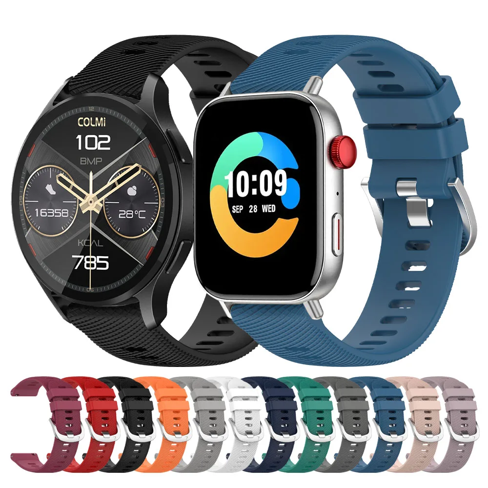 Silicone Watch Band For Colmi Colmi I28 Ultra Soft Strap Colmi C8 Max/M42/C81 C…