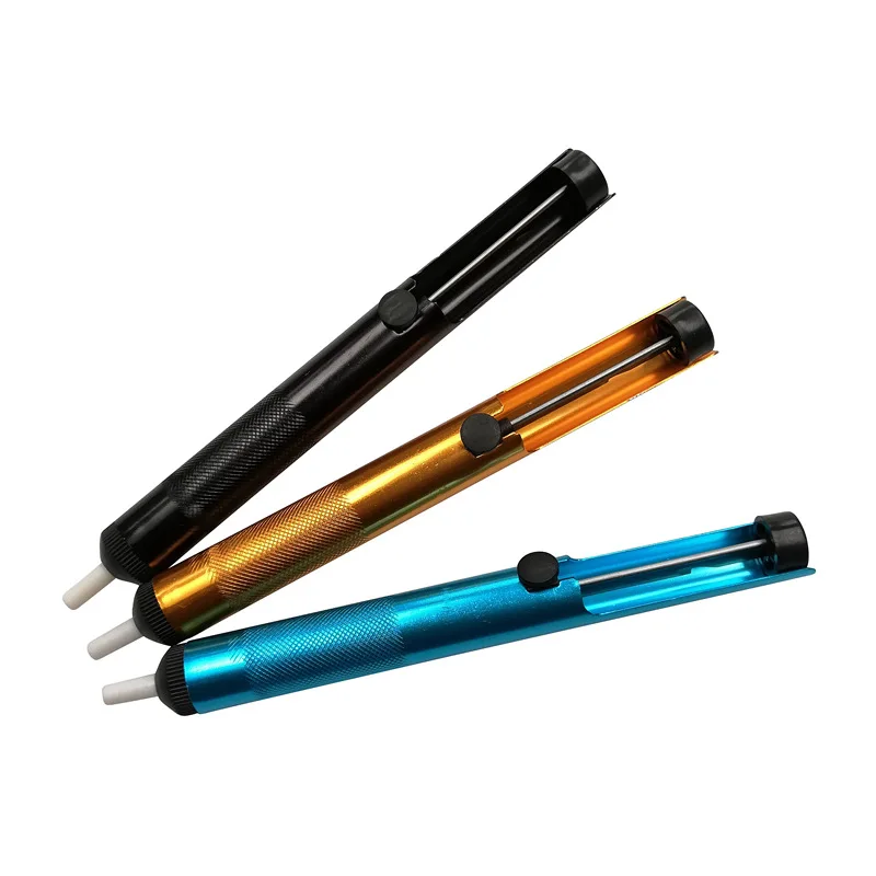 Aluminum Metal Desoldering Pump Suction Tin Gun Soldering Sucker Pen Removal Vacuum Soldering Iron Desolder Hand Welding Tools