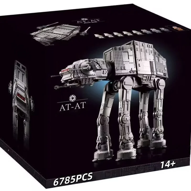 

2025 НОВИНКА 6785 шт. Большой AT-AT Совместимый 75313 70888 Строительные блоки Кирпичи Модель День рождения Рождественские подарки Игрушки В НАЛИЧИИ