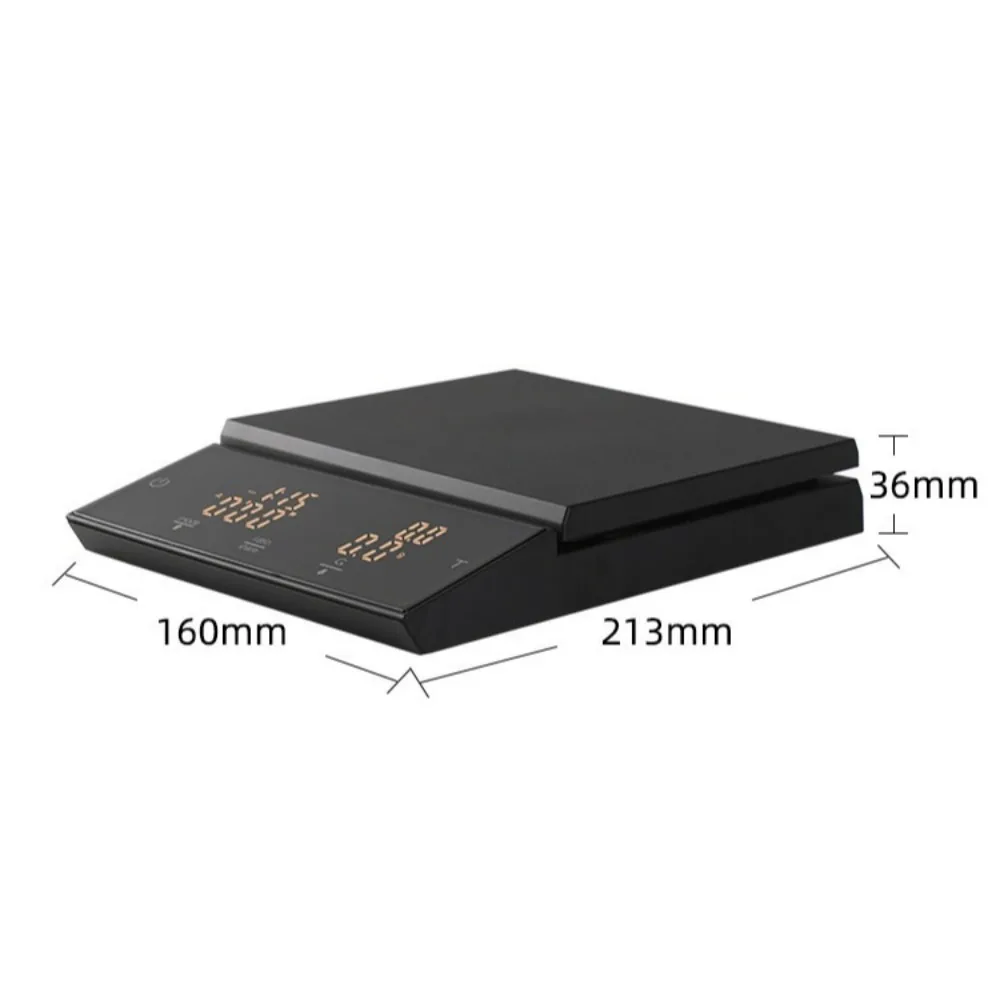 Electronic Drip Coffee Scale  High Precise Bluetooth Digital  Parallel Plus Incline Ratio Pour-over Espresso Coffee