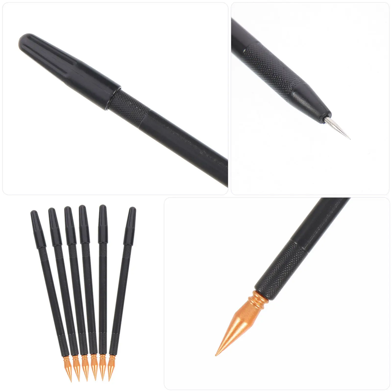 6Pcs Scratch Painting Pens Expert Edition Curved Scratch Paper Pen Dual Tip Stylus Pen for Sketch Art Drawing Stylus Pens