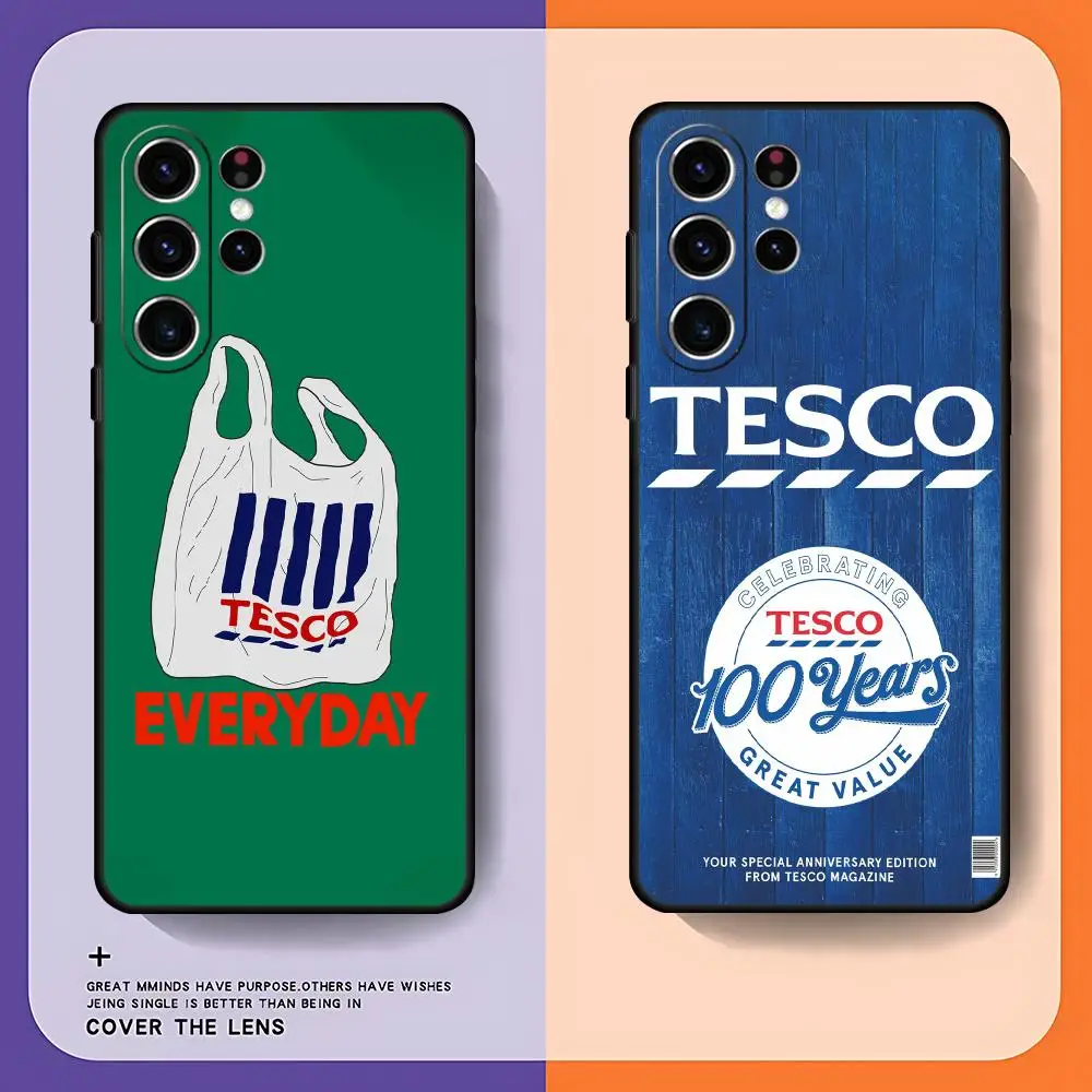 Tesco Phone Case For Samsung Galaxy S26 S25 S24 S23 S22 S21 S20 Plus Ultra Limited Soft Black