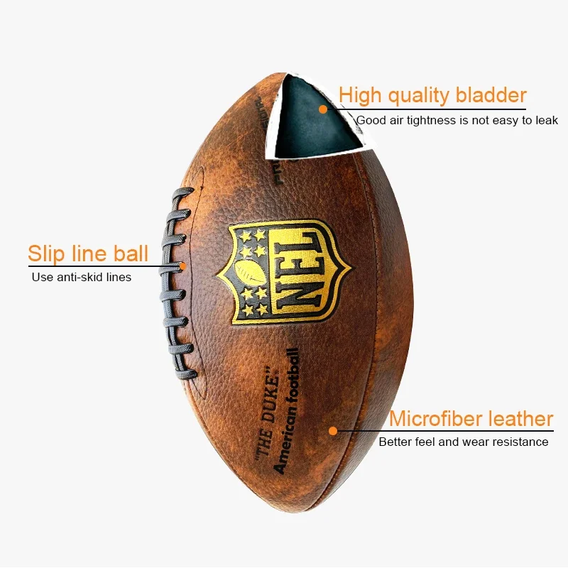 Balón Oficial de fútbol americano, estribo de resistencia, equipo de práctica de entrenamiento, fútbol de Rugby, personalizable