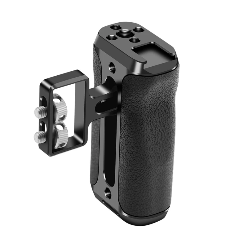 

Aluminum Alloy Camera Handle Left Right Side Hand Grip with Integrated Cold Shoe for Lights, Microphones, and Drop shipping