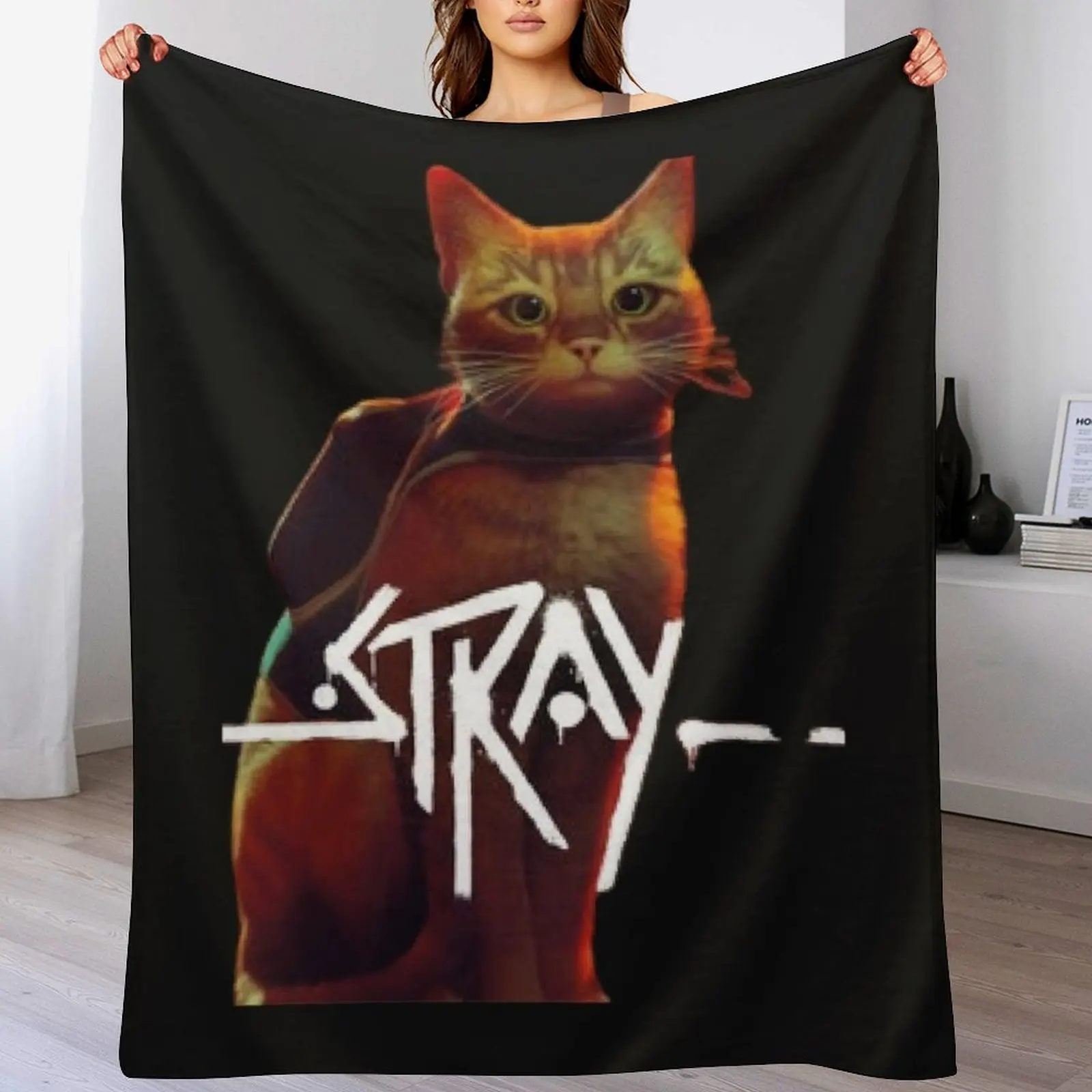

stray cat game Throw Blanket decorative Stuffeds halloween Weighted Blankets