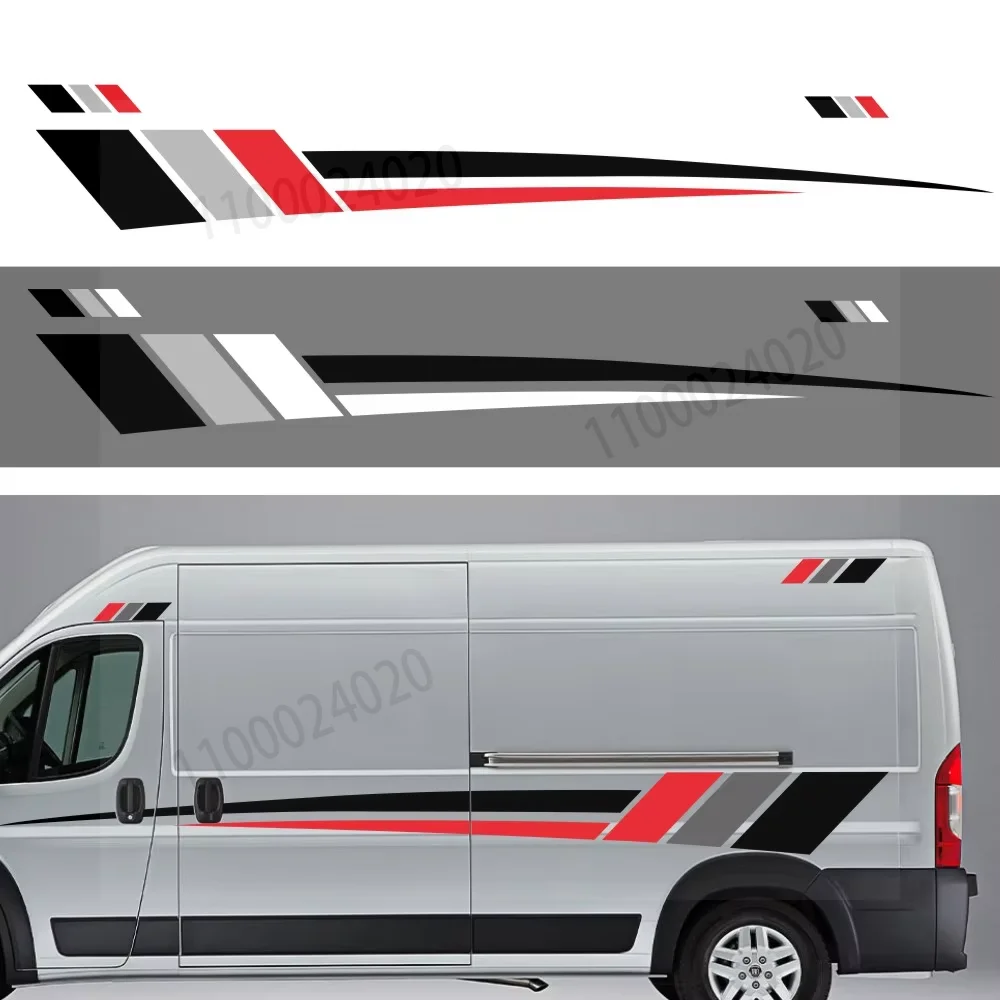 

6 шт./лот наклейки на кузов автомобиля для Peugeot Boxer Citroen Jumper Fiat Ducato Camper Van дом на колесах полосы графические наклейки аксессуары