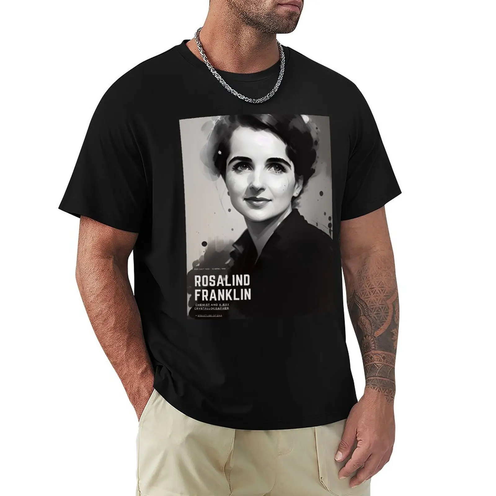 

Rosalind Franklin by CallisC Arts T-Shirt for a boy street wear anime tshirt anime t shirts heavyweight t shirts for men