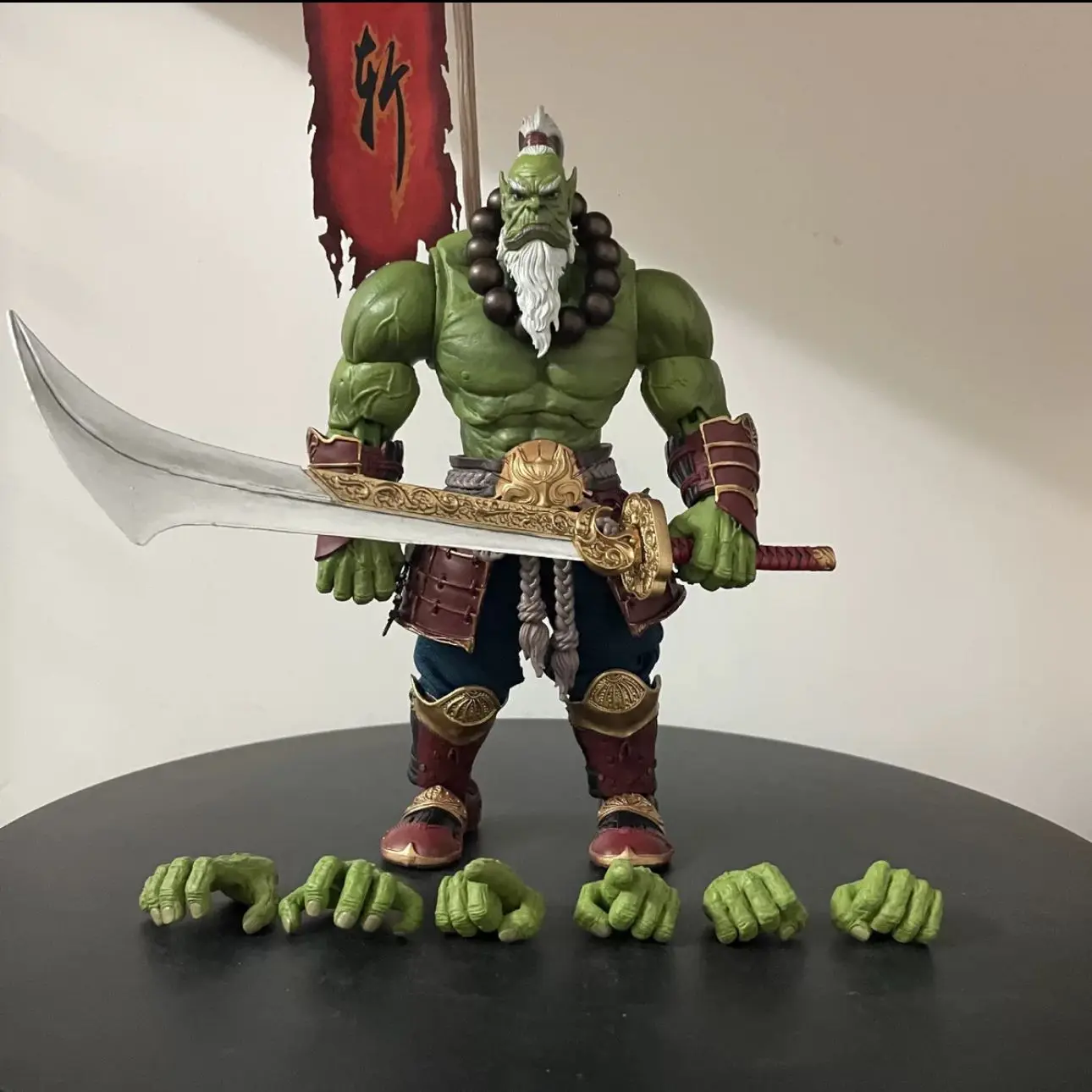 21cm World Of Warcraft Orc Figure Blade Master Figure World Of Warcraft Guardian Of The Horde Model Collection Decora Toys Gifts