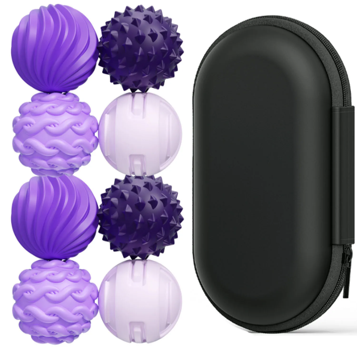 

4/8 шт. магнитная сенсорная игрушка-мяч, привлекающий мяч для снятия стресса с силиконовым корпусом для взрослых и подростков, мир рук