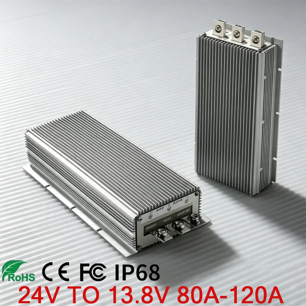 24V to 13.8V 80A 100A 120A DC DC Converter Step Down Transformer Voltage Regulator Buck Module Power Supply for Car LED Solar