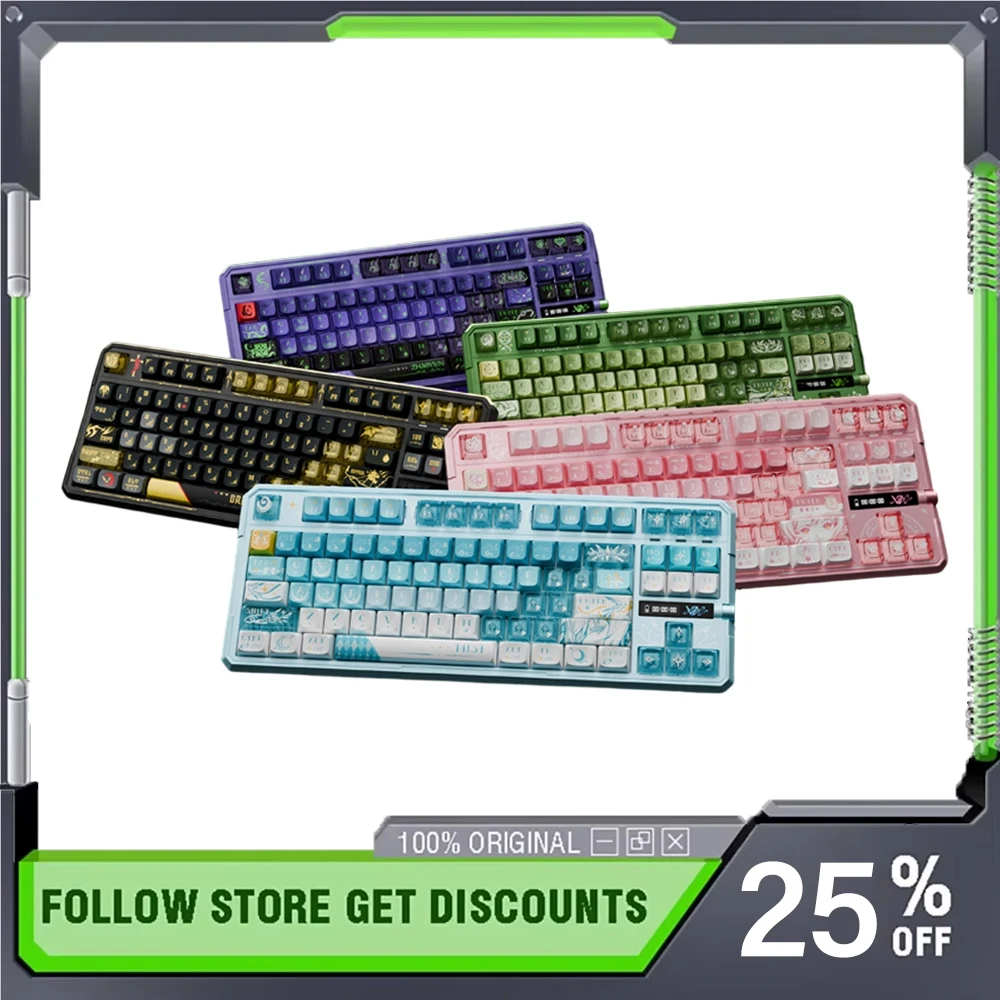 VALKYRIE VK87 MAX V2 Wireless Tri-mode Game Keyboard RGB Gasket Structure 87-key Customized E-sports Mechanical Keyboard