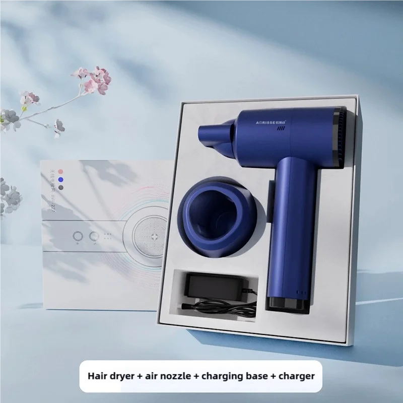 Лидер продаж, портативный дорожный фен, беспроводной фен 300 Вт с зарядной док-станцией, зарядный фен