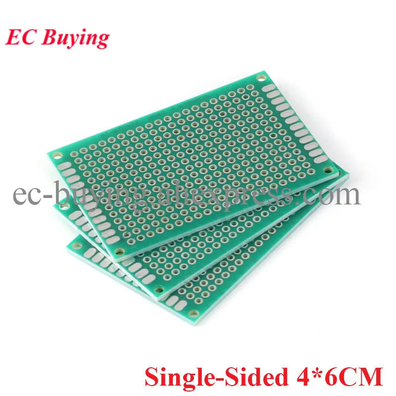 5PCS/Lot 4*6CM Single Sided Copper Prototype PCB DIY Universal Printed Circuit Board 4x6cm Breadboard Plate 40*60mm