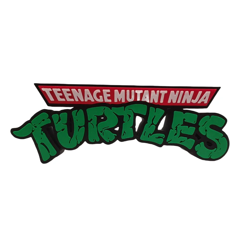 Ninja Turtle Logo Three Dimensional Font Standing Sign Three Dimensional Signboard Handheld Decoration Model Toys