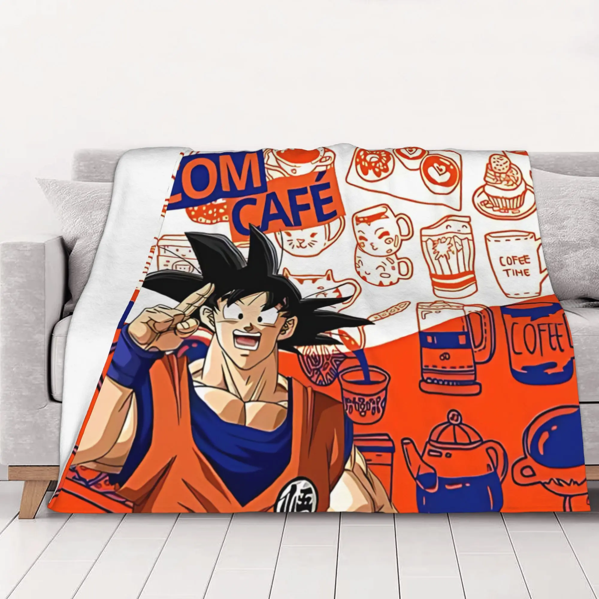 1PC home Autumn Room Decor Dragon Ball Z Blanket Throw Blanket  Novelty Warm Blanket All Season