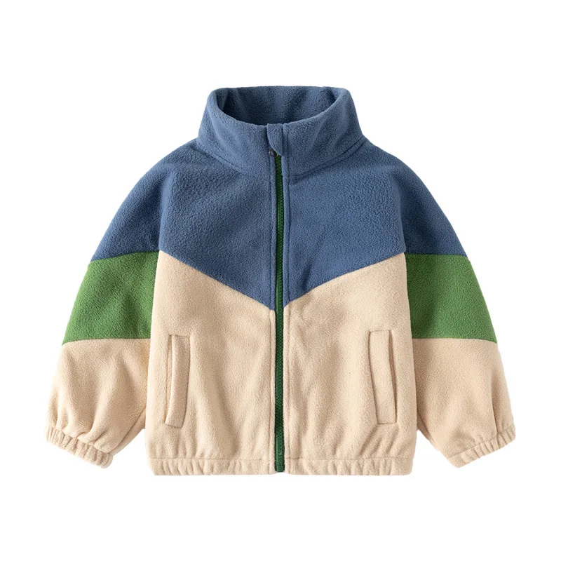 

2025 Autumn New Style Children's fleece jacket for Boys Baby Boys' Multicolor Casual Shirt
